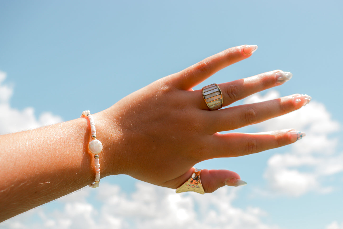 Pink Seafoam Bracelet