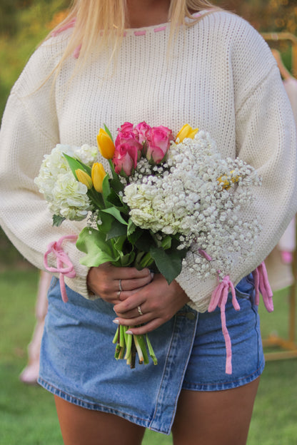 Blush Bow Sweater