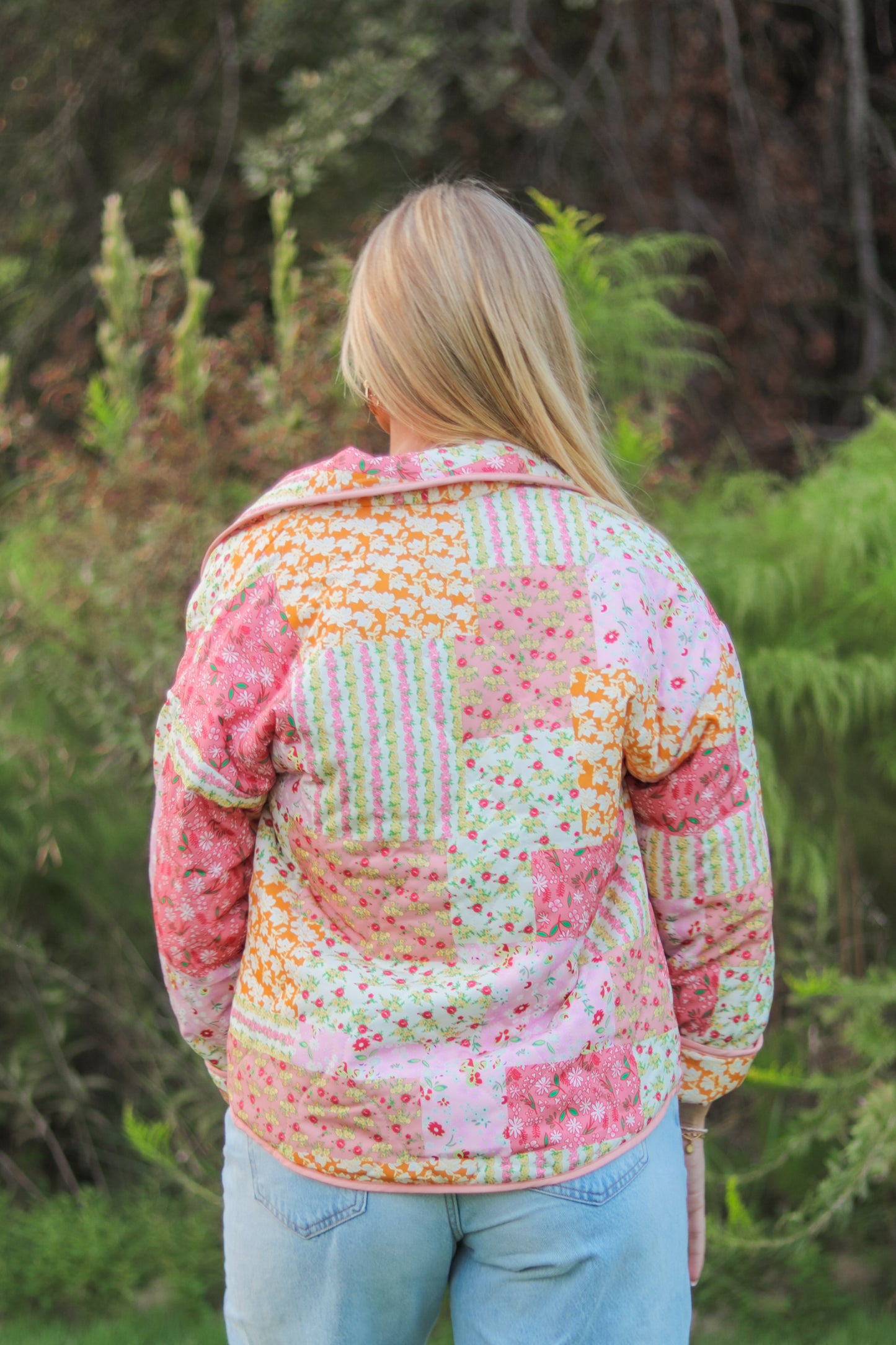 Pink Floral Patchwork Jacket