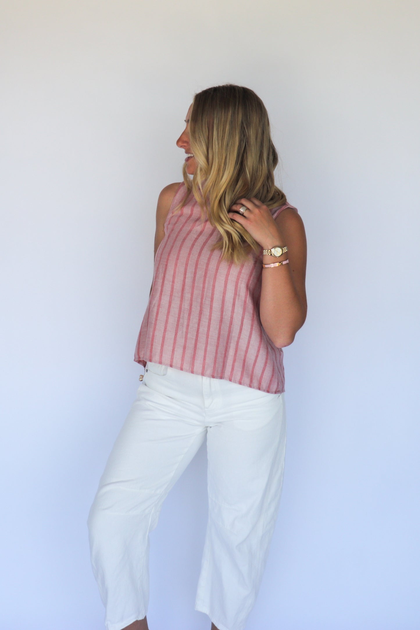 Pink Stripes Tank