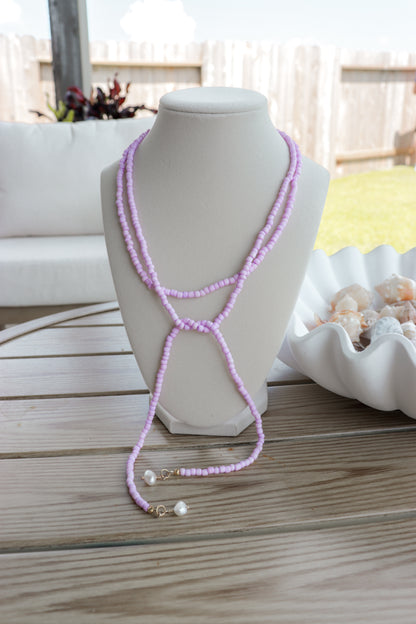 Lilac Sunset Strand Necklace