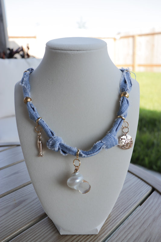 Jean Scarf Necklace